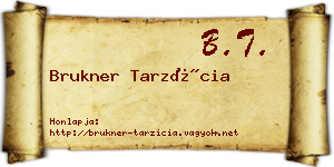 Brukner Tarzícia névjegykártya